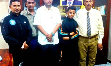 مدير عام مكتب الشباب والرياضة بلحج يجري اتصال هاتفي ببعثة نادي الانطلاق المشاركة في البطولة العربية للجودو