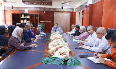 الوزير السقطري يناقش مع وفداً من البنك الدولي المشاريع الجديدة في القطاع الزراعي