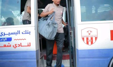 بعثة نادي شعب حضرموت تصل إلى العاصمة عدن لإقامة معسكر تدريبي قصير