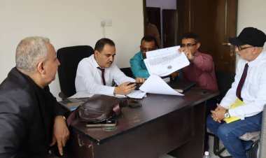 فريق التوجيه والرقابة الرئاسية يطّلع على مهام إدارات الهيئة التنفيذية لانتقالي لحج