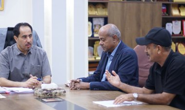 وزير الشباب والرياضة يلتقي رئيس نادي الجزيرة بعدن