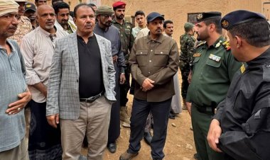 محافظ حضرموت يتفقد الأضرار الناتجة عن المنخفض الجوي بمديريات تريم وشبام ووادي العين وحورة ويدشن مشروع إغاثة عاجل للمتضررين