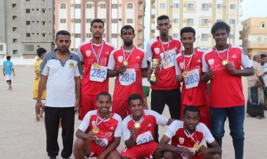 قوى نادي شعب حضرموت تحقق المركز الثالث في التصفيات التمهيدية بساحل حضرموت