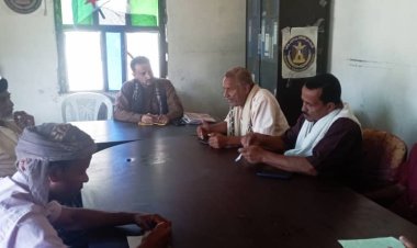 تنفيذية انتقالي المسيمير تعقد اجتماعها الدوري ، وتقف أمام الاضرار التي خلفتها مياه الأمطار والسيول في المديرية