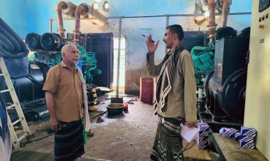 رئيس انتقالي أحور يوجه بسرعة إلاصلاحات للمولد الكهربائي بالمديرية