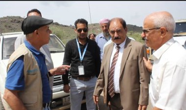 محافظ الضالع يستقبل الفريق الهندسي للتدخل الطارئ في الطرق