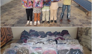 مبادرة العودة إلى المدرسة تدشن أولى أعمالها بتوزيع الحقائب المدرسية في أبين