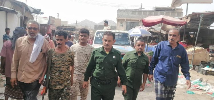 انتقالي ردفان ينفذ حملة رقابية لضبط أسعار المواد الغذائية في أسواق الحبيلين