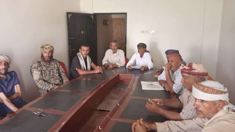 قيادة انتقالي مودية تناقش ضبط أسعار السوق مع السلطة المحلية والأجهزة الأمنية بالمديرية