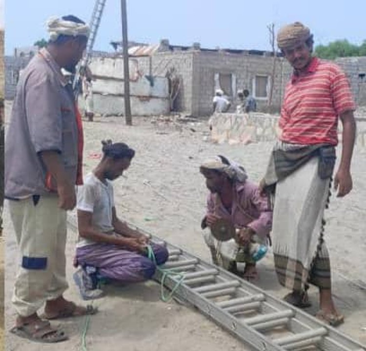 كهرباء أبين تواصل جهودها لتحسين شبكة الكهرباء في منطقة الشيخ عبدالله رغم التحديات