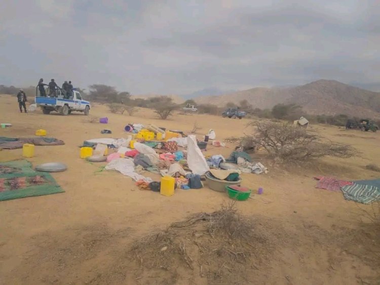 أمن أبين يسيطر على مخيم للاجئين غير الشرعيين غرب لودر ضمن حملته لمكافحة الهجرة غير النظامية