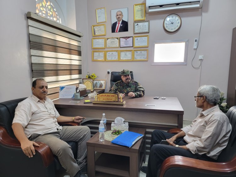 رئيس تنفيذية إنتقالي دارسعد يتفقد سير العمل في قسم شرطة المديرية