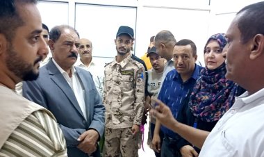 محافظ الضالع يدشن استلام مخازن الصحة الإنجابية بعد إعادة التأهيل.