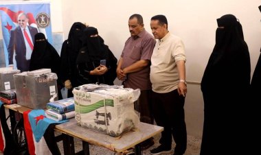 انتقالي لحج يدشن مشروع تدريب الخياطة للمرأة والطفل