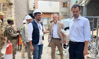 في أول زيارته وأول خطواته في عدن لليونسكو: السفير الأوروبي يطّلع على مشاريع التراث وفرص الشباب