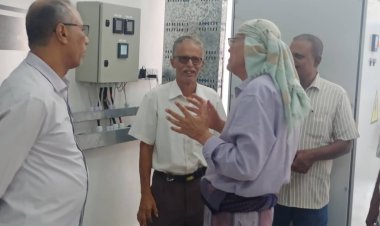 وكيل وزارة المياه والبيئة يتفقد مشاريع مؤسسة المياه والصرف الصحي بوادي حضرموت ويؤكد أهمية تشغيل محطة المعالجة بصليلة