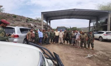 بتكليف من العميد الوالي..فريق من القيادة العامة للحزام الامني يزور قوات الحزام بالضالع