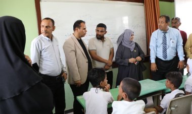 الوكيل الشوذبي يتفقد طلاب ذوي الاحتياجات الخاصة بالبريقة