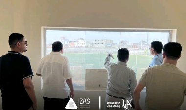 وحدة عدن يقترب من استكمال مشروعه الإنشائي ورئيس النادي يتفقد سير العمل