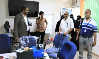 لجنة التعليم الفني تطلع على برامج وأنشطة مركز تدريب وتأهيل الشباب بعدن