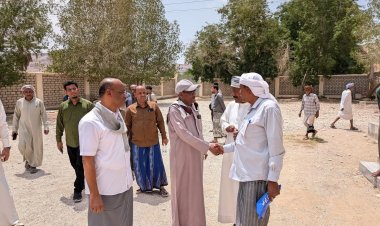 مدير عام تريم يتفقد المدارس والوحدات الصحية شرق المديرية