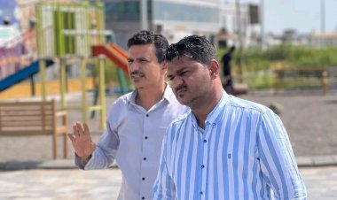 مدير عام الشيخ عثمان يتفقد سير الأعمال بمشروع فاملي جاردينس الترفيهي