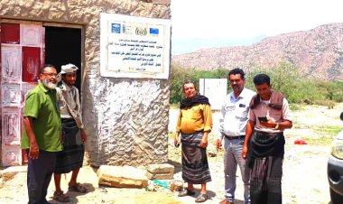 مأمور لودر يستلم الاستلام النهائي لمشروع تركيب الطاقة الشمسية لمشروع مياه القاع بدعم من الصندوق الاجتماعي عدن