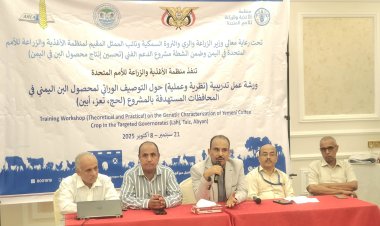 انطلاق ورشة تدريبية في عدن حول التوصيف الوراثي لمحصول البن اليمني برعاية وزارة الزراعة والفاو