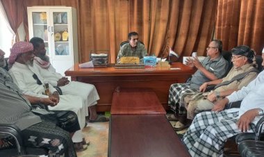 انتقالي القطن يبحث مع السلطة المحلية سبل تعزيز الإصلاحات الاقتصادية بالمديرية