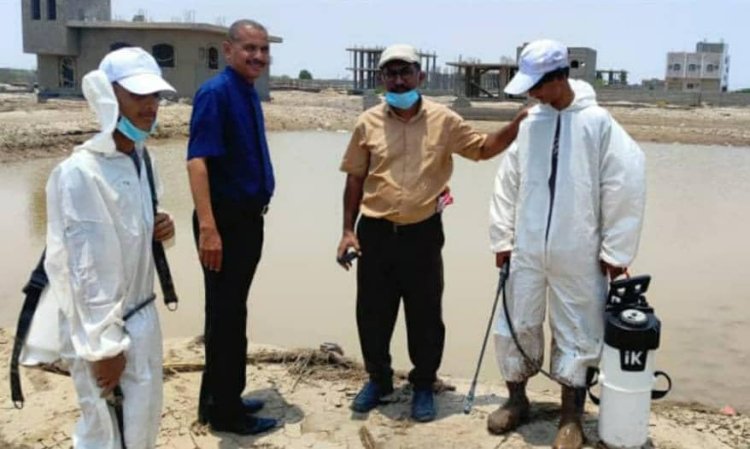 رئيس لجنة الحياد يشيد بجهود فرق مكافحة الملاريا في المناطق المنكوبة بعدن ولحج