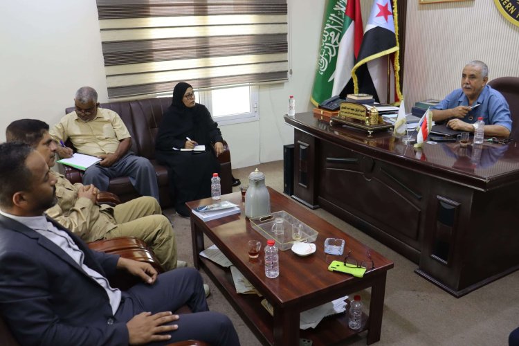 فريق التوجيه والرقابة الرئاسي يلتقي نقابة المهندسين الجنوبيين بساحل حضرموت