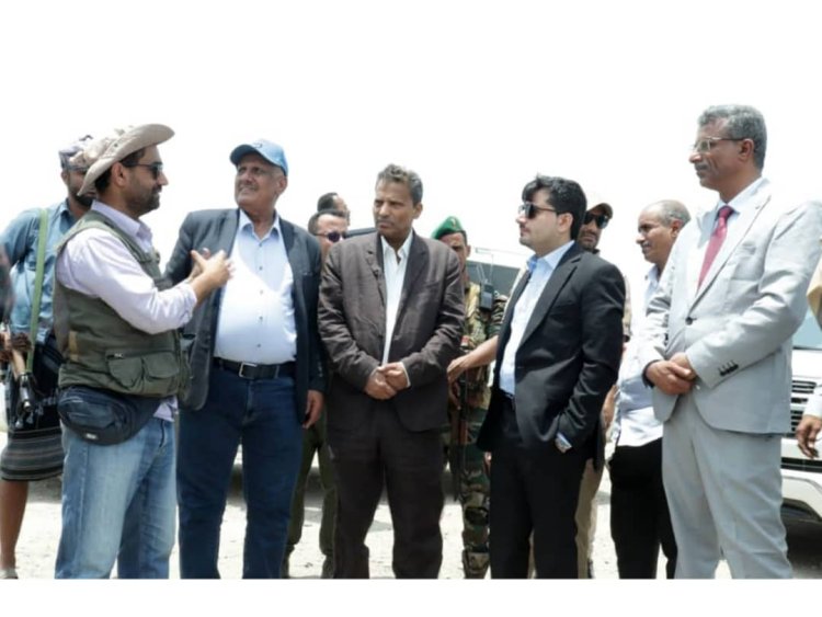 نائب وزير المياه والبيئة يقرأ مستقبل أبين من نافذة المشاريع المائية المستدامة