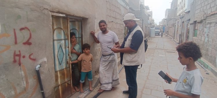 إحصاء لحج يواصل المسح الميداني لمشروع ميزانية الأسرة في الحوطة