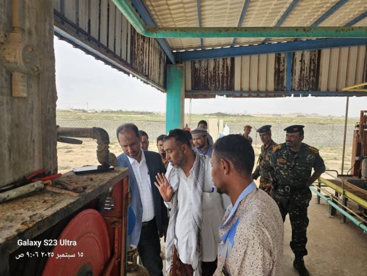 اللجنة الرقابية تنفذ نزولًا ميدانيًا لمحطات الغاز برئاسة وكيل أول محافظة المهرة