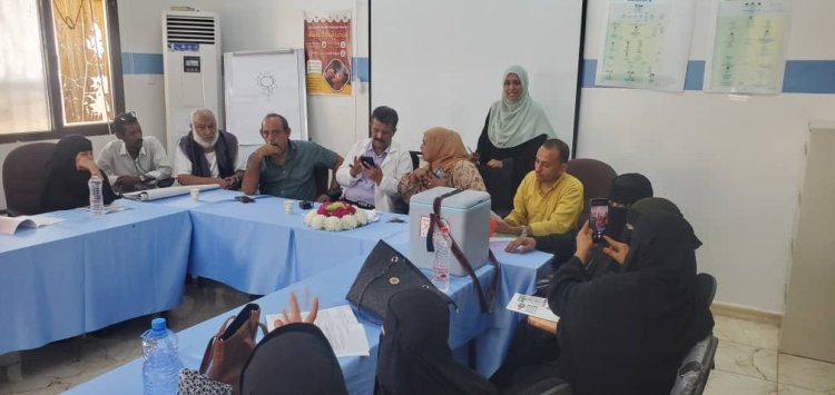 مكتب الصحة بمديرية التواهي يعقد اجتماعه التحضيري لإطلاق حملة التحصين ضد شلل الأطفال