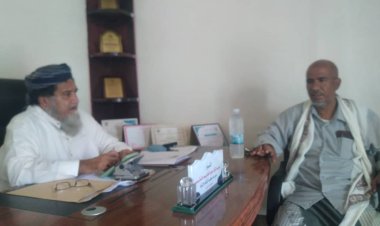 لقاء يجمع مدير عام الأوقاف والإرشاد بأبين  بنائب مدير الجهاز المركزي
