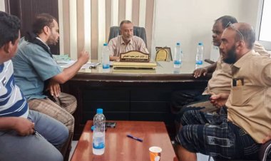 مدير عام بروم ميفع يلتقي بفريقا هندسيا لمناقشة وضع مشروع مياه بروم وآليات تطويره