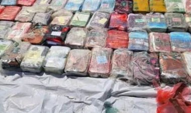 الحملة الأمنية المشتركة تضبط قارب تهريب يحمل طنًا من المخدرات قرب باب المندب