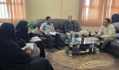 كلية العلوم الإدارية عدن تناقش ترتيب عقد ورش الجودة والاعتماد الأكاديمي لبرامج البكالوريوس بقسم الادارة الصحية