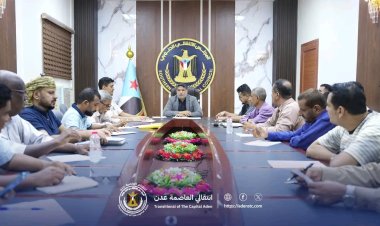 الهيئة التنفيذية لانتقالي العاصمة عدن تناقش التحضيرات للاحتفاء بذكرى ثورة ١٤ أكتوبر في محافظة الضالع