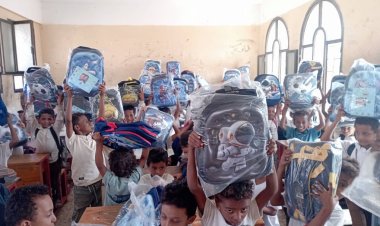 المنظمة الفرنسية (SLF) توزّع أكثر من ألف حقيبة مدرسية دعماً للتعليم في مديرية تبن بلحج