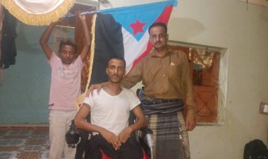 رئيس انتقالي المسيمير يستقبل الجريح البطل علي فواد الحوشبي عشية الذكرى الـ62 لثورة 14 أكتوبر المجيدة