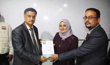 المدحدح يشكر الدكتورة ميسري لتقديمها كمية من المستلزمات الطبية و IOM على توفيره كمية من الادوية لأحور
