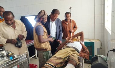 انتقالي خنفر يتفقد هيئة مستشفى الرازي العام