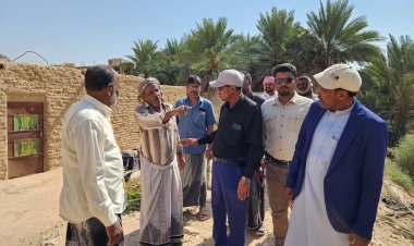 مدير عام تريم يوجه بحماية مجاري السيول ومنع تحويل الأراضي الزراعية إلى سكنية في منطقة ثبي ووادي الذهب