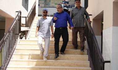 مدير عام صيرة يتفقد مشروع ترميم مجمع القطيع الصحي ويبحث سبل تحسين الخدمات الطبية في المديرية