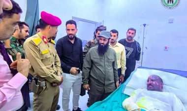 العميدان الوالي واليافعي يزوران جرحى هجوم المحفد الإرهابي في مستشفى عبود العسكري في العاصمة عدن