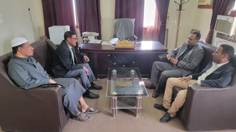 مدير عام مديرية تريم يلتقي برئيس محكمة تريم الابتدائية