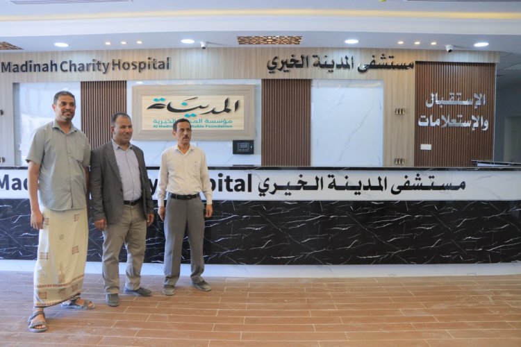 الوكيل العامري يتفقد المراحل النهائية لمستشفى المدينة الخيري بسيئون تمهيداً لافتتاحه مطلع العام القادم