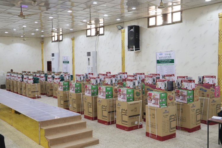 بدعم من مركز الملك سلمان للإغاثة تدشين توزيع أدوات المهنة للنساء المتدربات في مشروع التمكين الاقتصادي بلحج